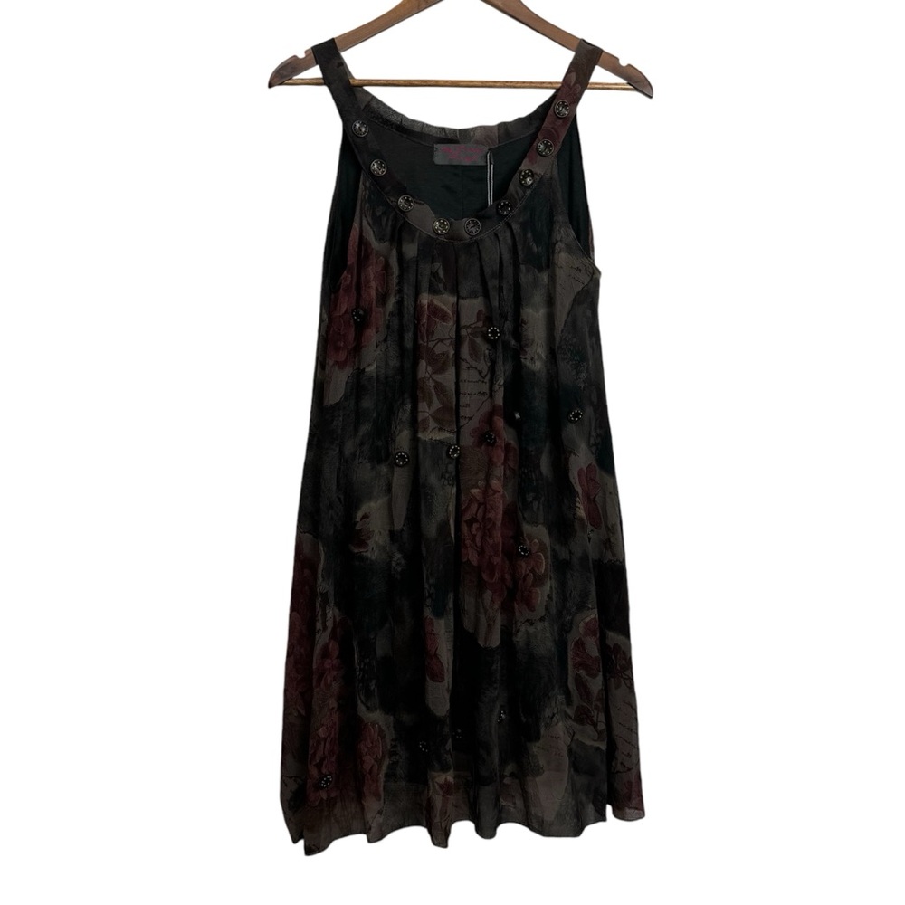 My Pretty Angel Dark florals Romantic flowy Dress